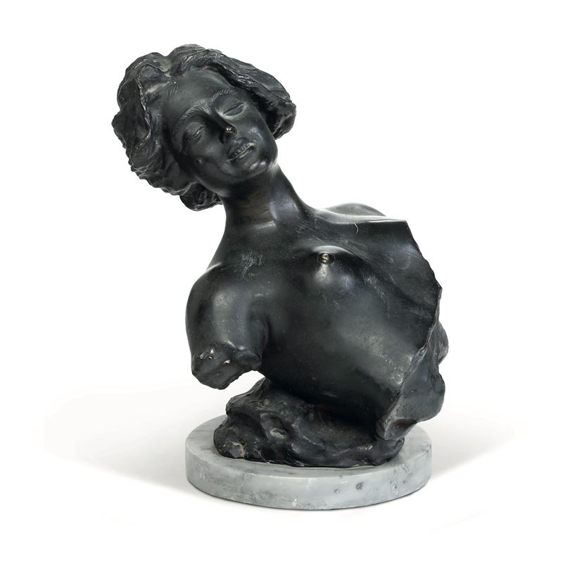 Fonditore del XX secolo, da Giuseppe Renda  Busto femminile  - Auction 19th-20th Century Sculpture - Cambi Casa d'Aste