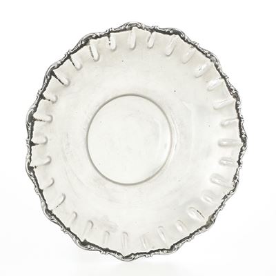 Piatto, Argento fuso e sagomato, Italia, prima metà del XX secolo