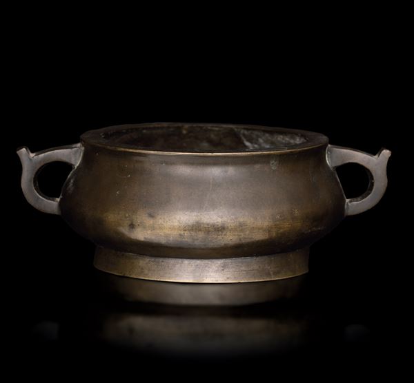 Incensiere in bronzo, Cina, Dinastia Qing, XVIII secolo