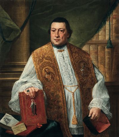 Ritratto del reverendo Giovanni Picardi, olio su tela