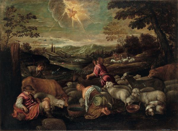 Francesco Giambattista Dal Ponte detto Francesco Bassano - Annuncio ai pastori