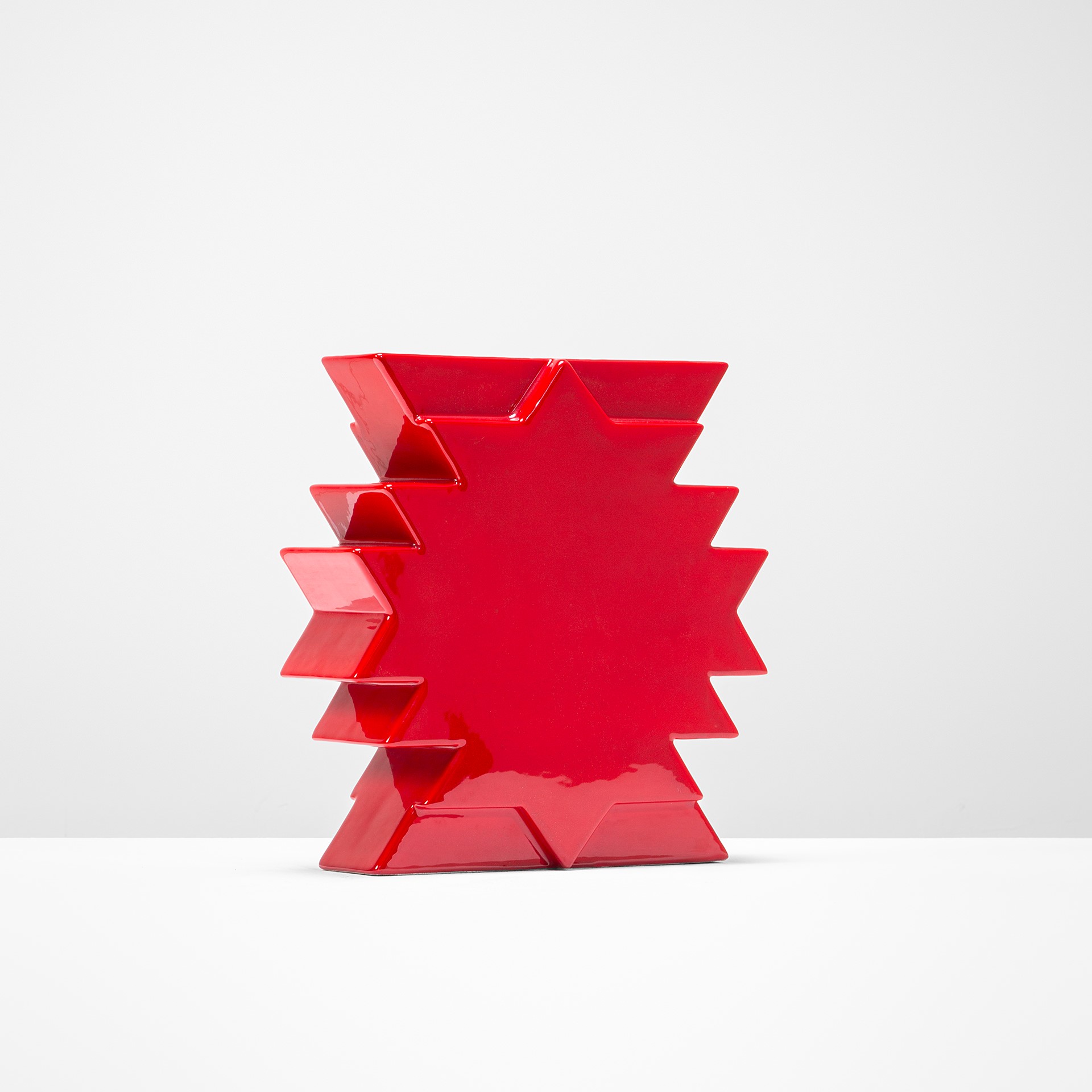 Ettore Sottsass - Vaso Yantra 28 in Ceramica Smaltata.