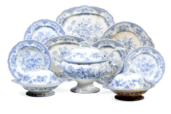 Servizio da tavola “Asiatic Pheasants”. Inghilterra, Tunstall (Staffordshire), Manifattura Wood Challinor & Co., 1860 circa. 