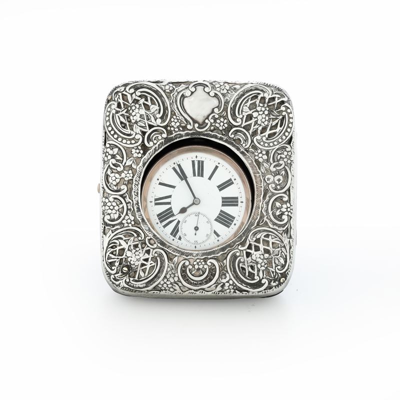 Orologio con cassa in argento. Inghilterra, XX secolo  - Auction Silvers and Icons - Cambi Casa d'Aste