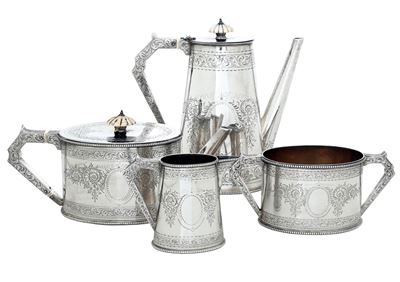 Servizio da Tè e Caffè. Londra, 1864. Argentiere Robert Harper