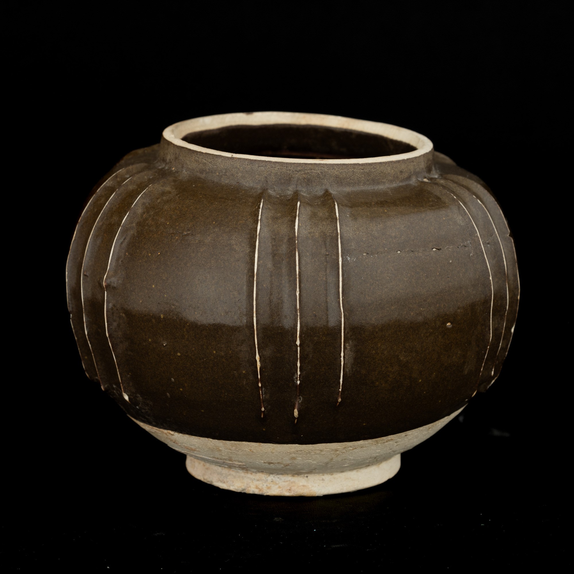 Piccola Giara Cizhou-type in Gres, Cina, Dinastia Song (960-1279)