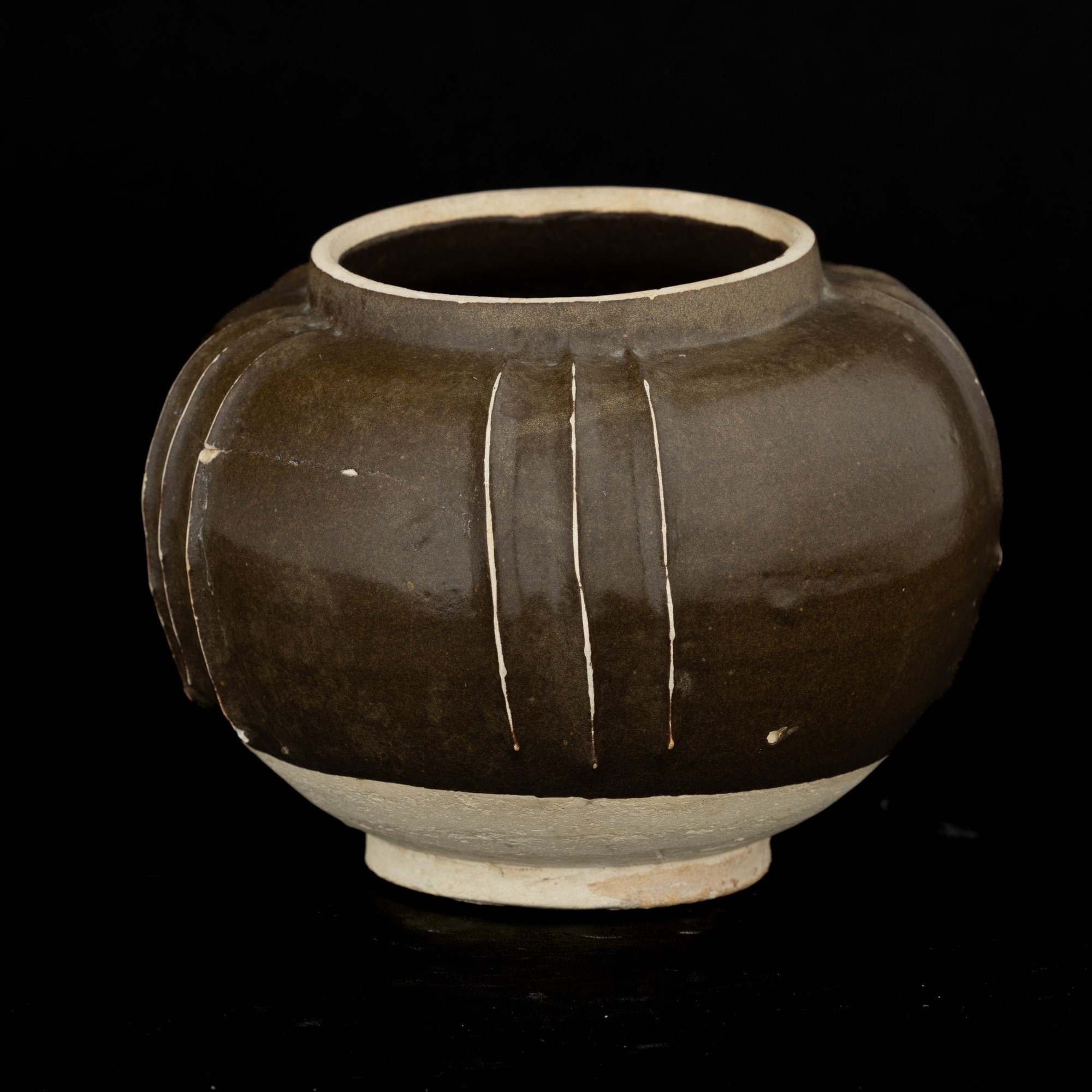 Piccola Giara Cizhou-type in Gres, Cina, Dinastia Song (960-1279)