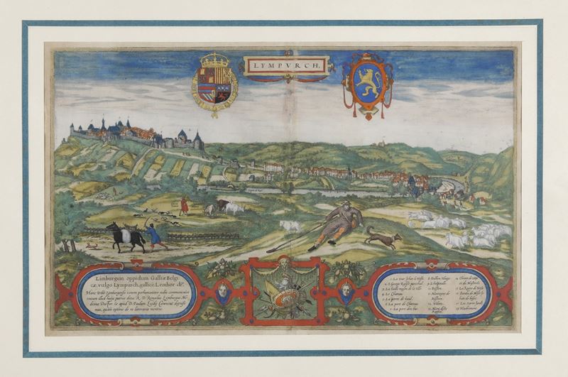 Braun Hogenberg Veduta di Lympurch  - Auction Old and Modern Prints - Cambi Casa d'Aste