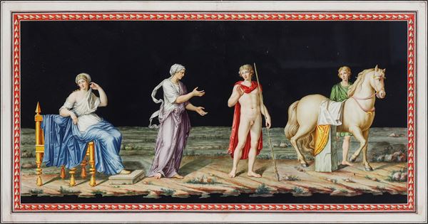 Michelangelo Maestri - Scena del mito di Achille (?)