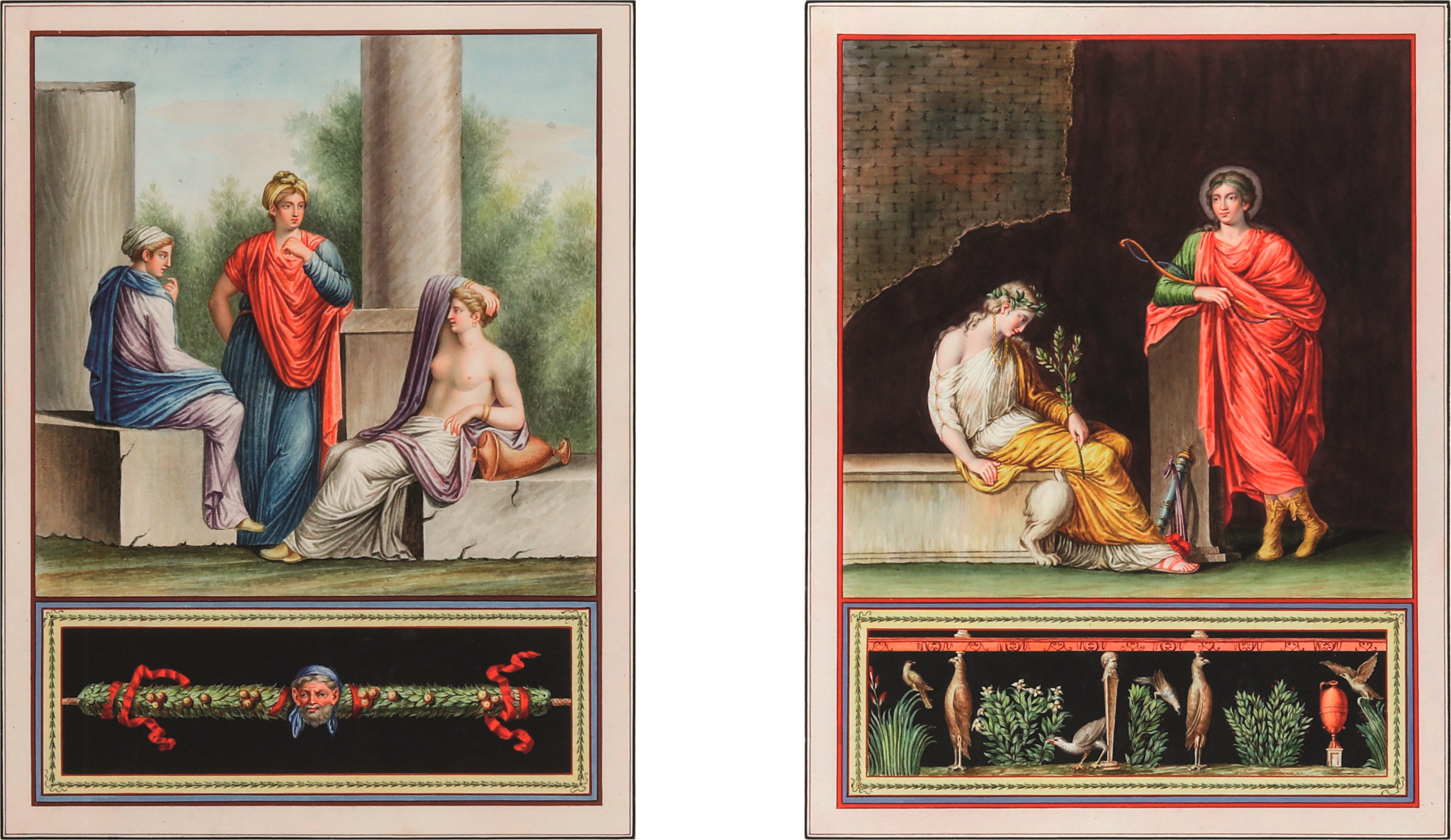 Michelangelo Maestri - Dionisio e Arianna, Scena Mitologica, le Tre Grazie, Scena di Compianto