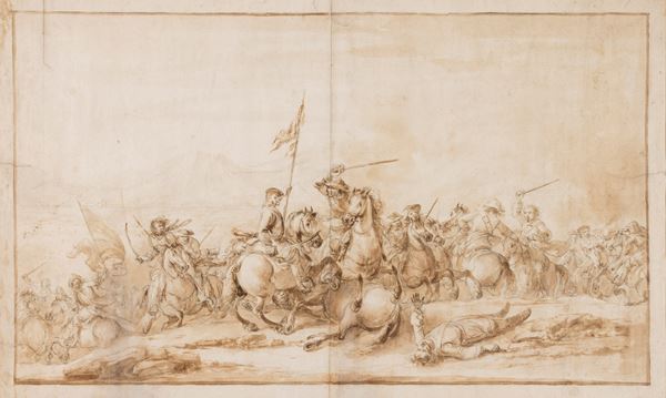 Francesco Simonini - Scontro di cavalleria