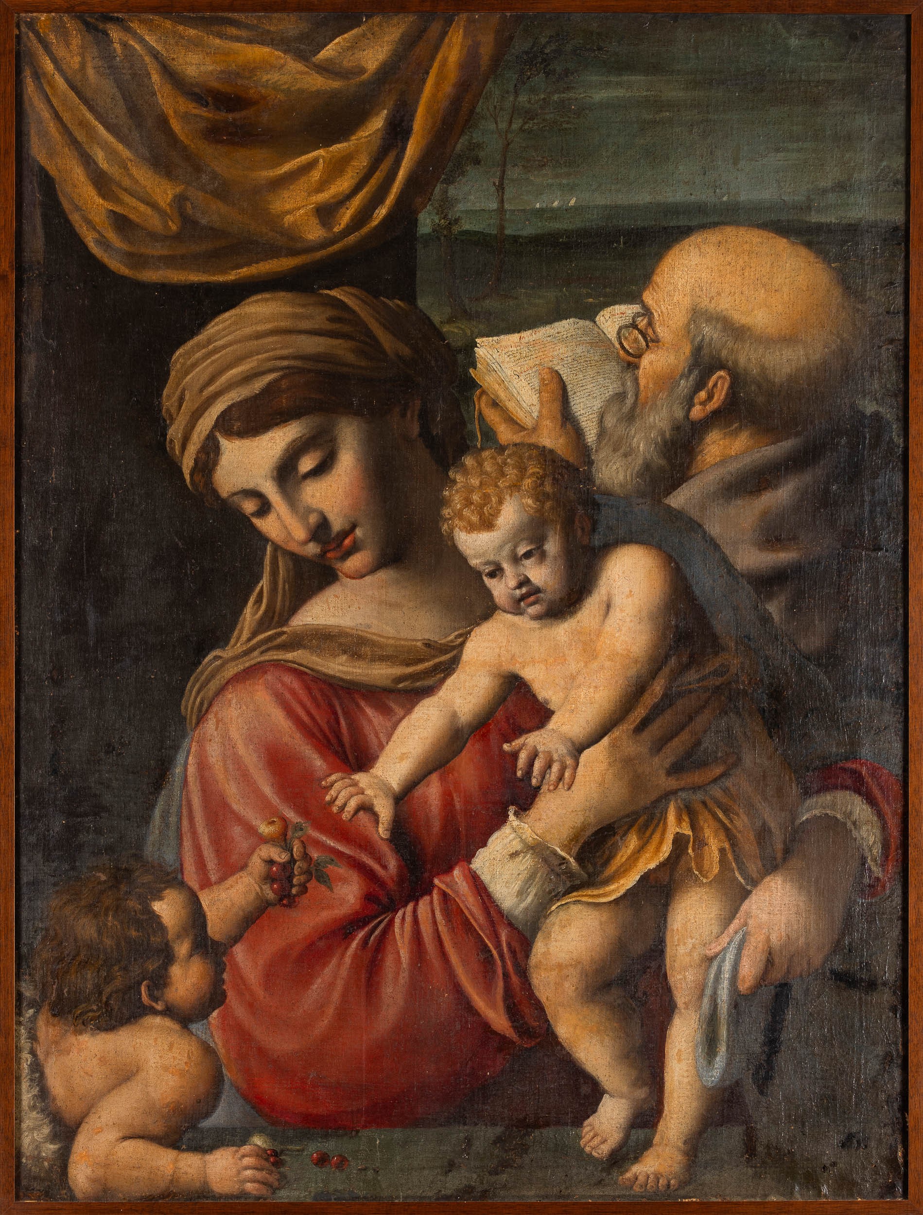 Marcantonio Bassetti - Sacra Famiglia con San Giovannino, olio su tela