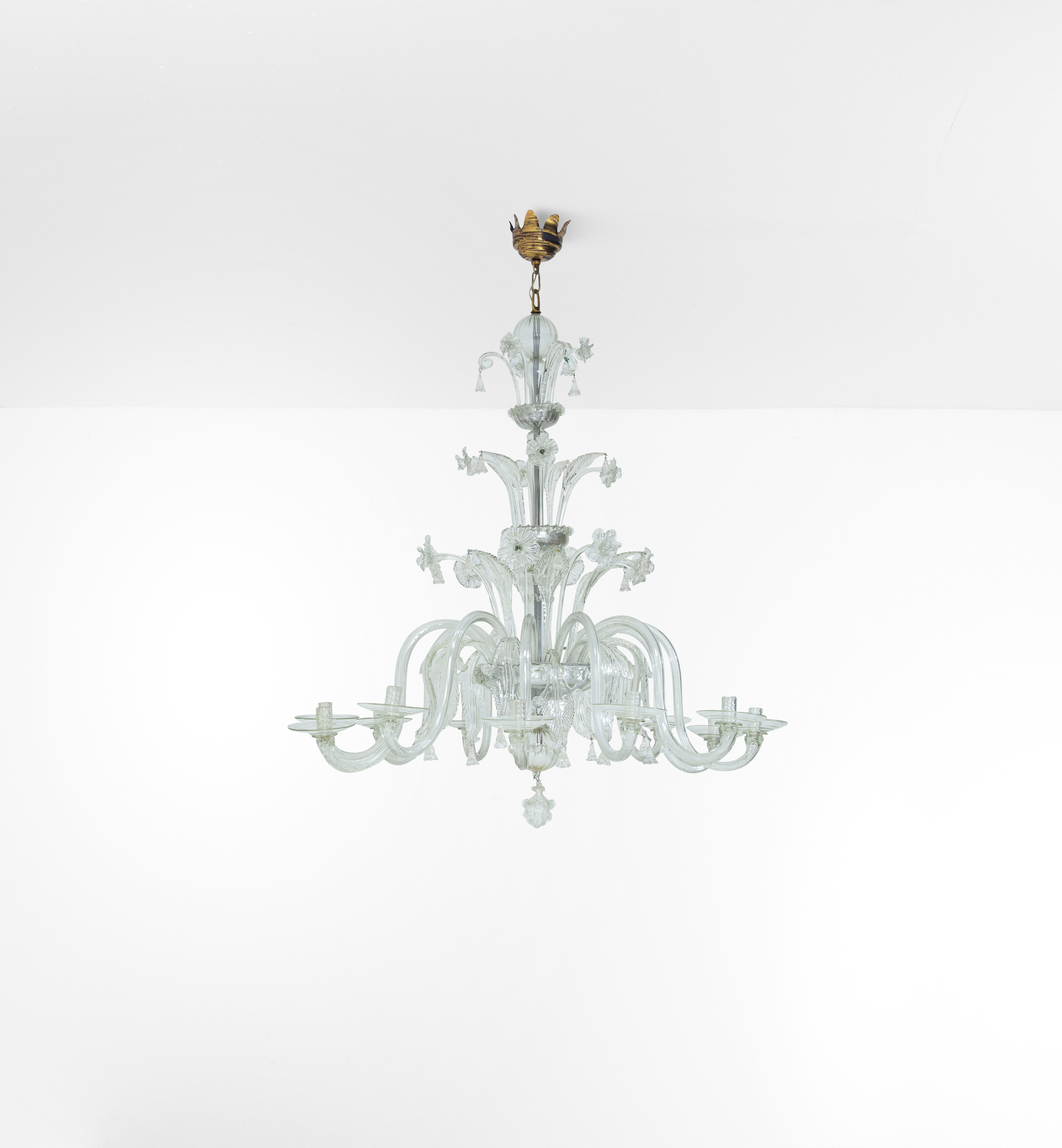 Venini - Grande Lampada a Sospensione Mod. 5074