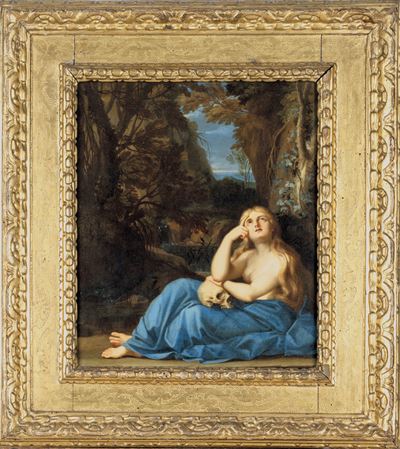 Scuola emiliana del XVI secolo, Maddalena penitente, olio su tela