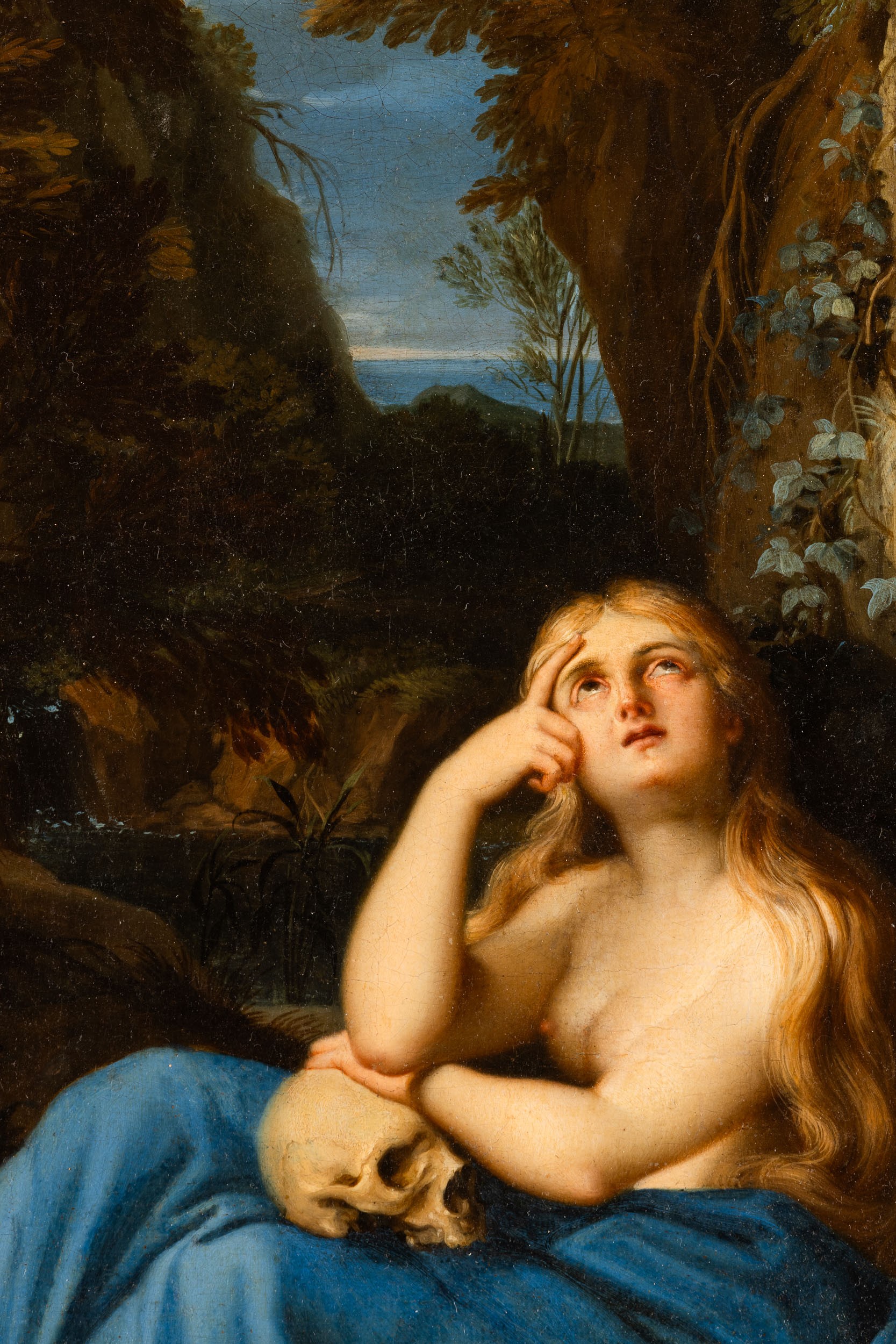Scuola emiliana del XVI secolo, Maddalena penitente, olio su tela