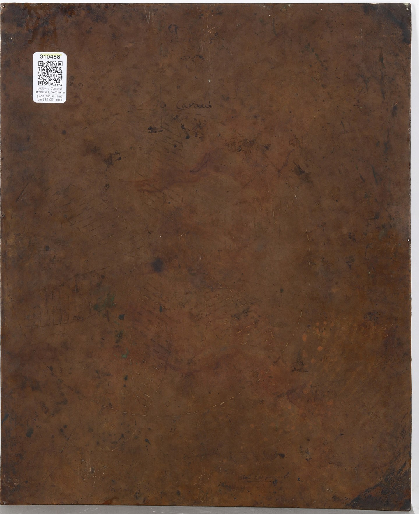 Ludovico Carracci - Assunzione della Vergine, olio su rame