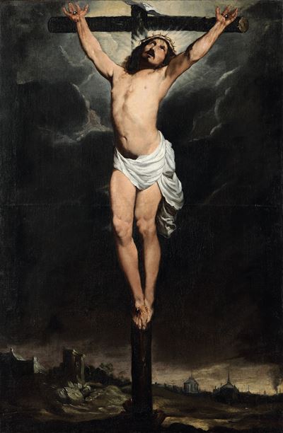 Cristo spirante - olio su tela