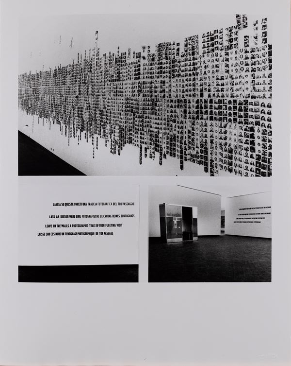 Franco Vaccari - Esposizione in tempo reale n°4: Lascia su queste pareti una traccia fotografica del tuo passaggio XXXVI Venice Biennale, 1 from "Esposizioni in tempo reale" volume, 1972
