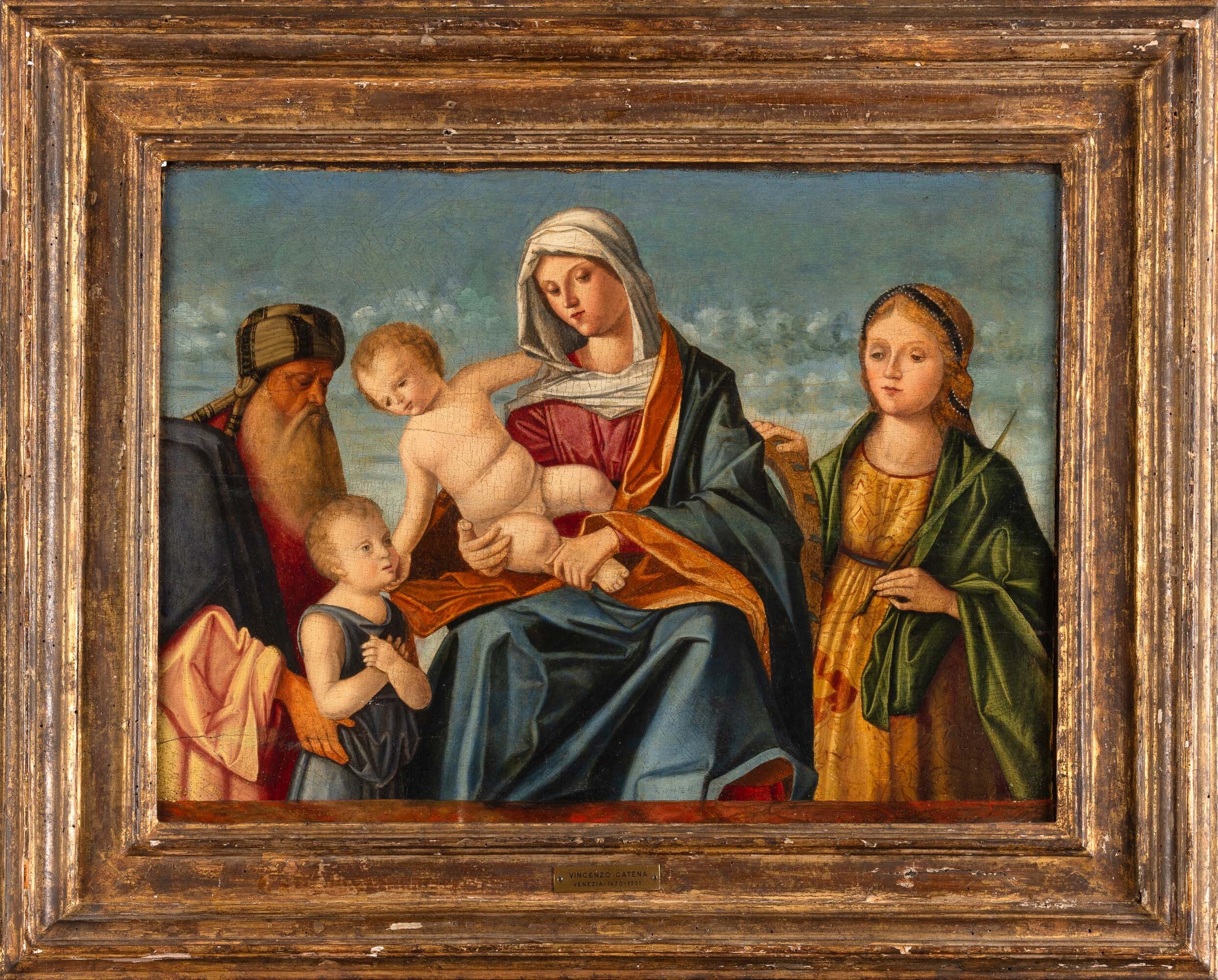 Vincenzo Catena - Madonna col Bambino e santi Giovanni Battista, Caterina e Zaccaria