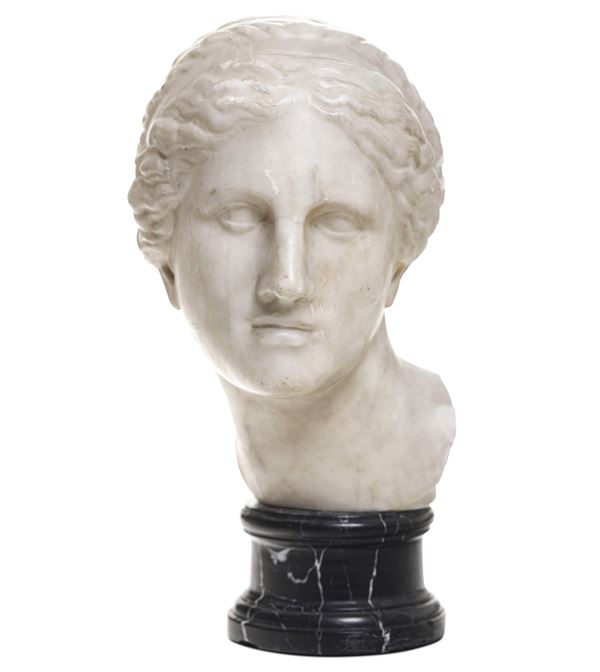 Testa della Venere di Milo. Arte del XIX secolo