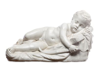 Cupido Dormiente. Scultore Barocco Toscano Prossimo a Giovacchino Fortini (1670 - 1736), Italia X...