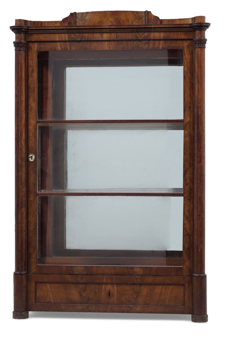 Vetrina Biedermeier ad un'anta. XIX secolo  - Auction Antique - Cambi Casa d'Aste