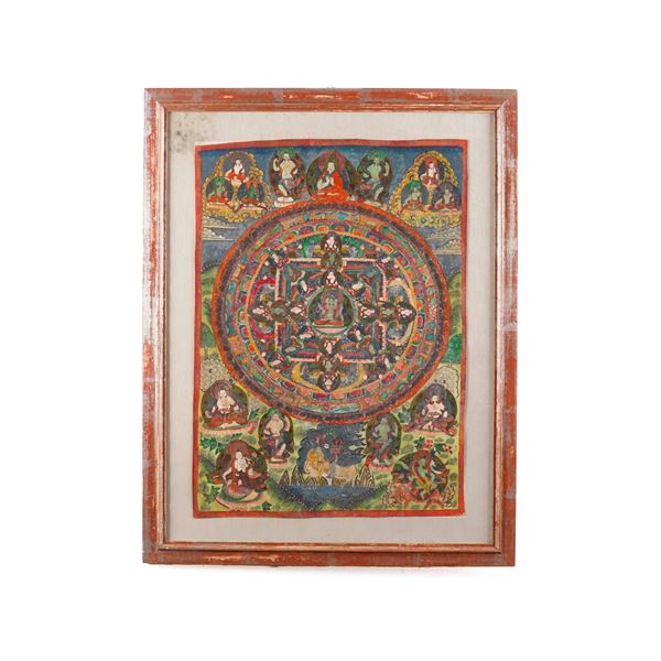 Thangka con Mandala