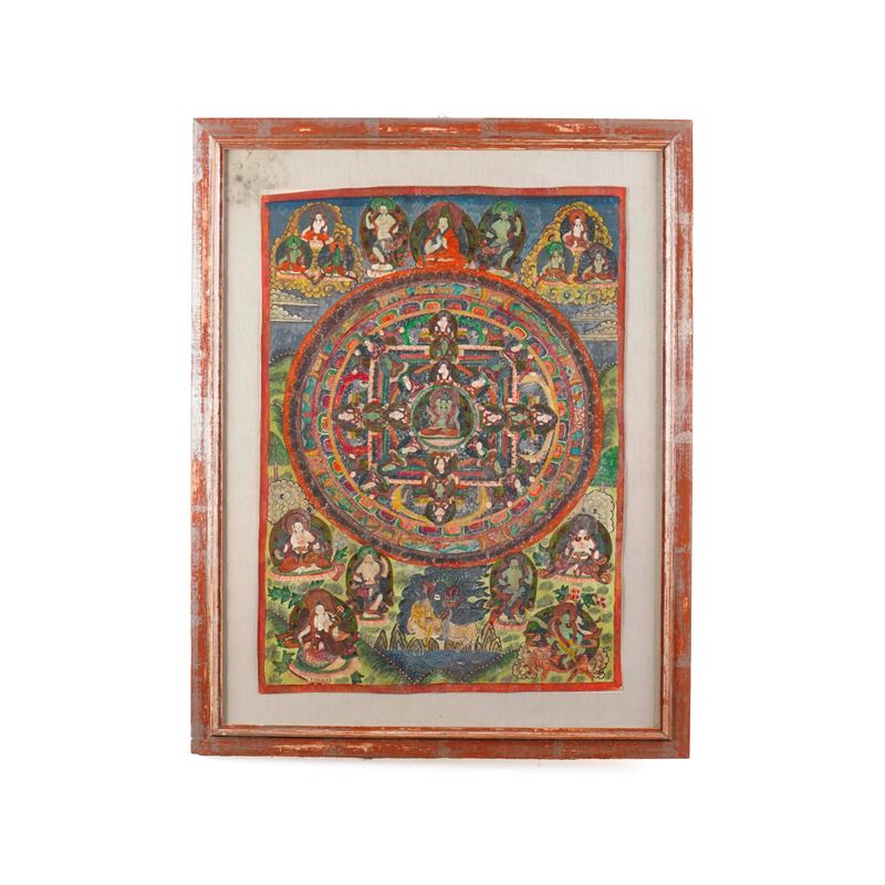 Thangka con Mandala  - Asta Antiquariato - Cambi Casa d'Aste
