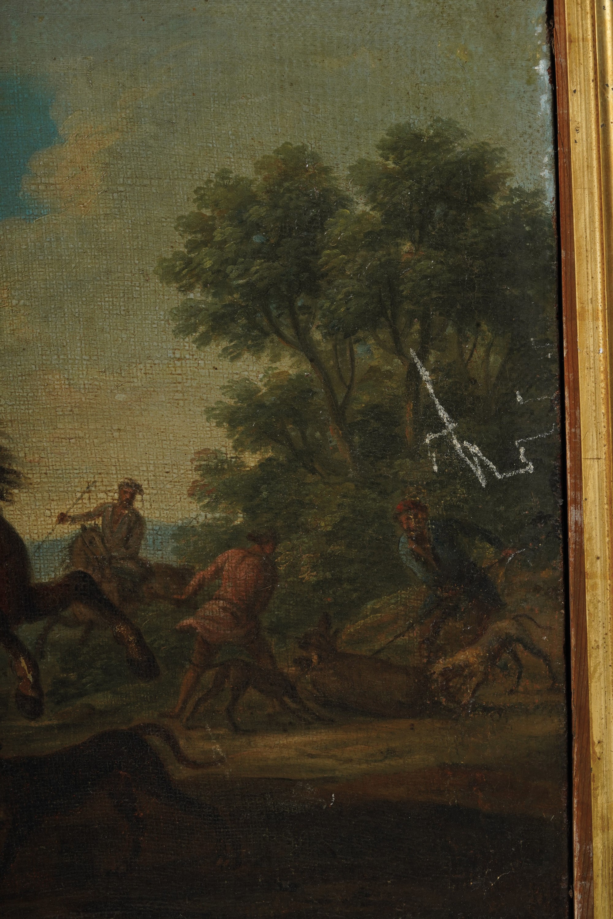 Scuola del XVIII Secolo Scontro di Cavalleria