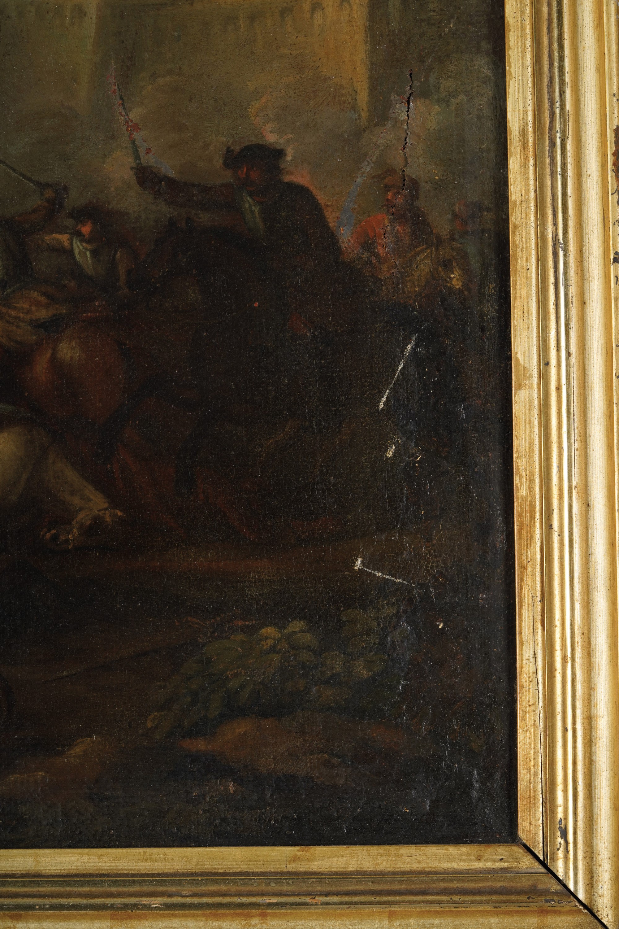 Scuola del XVIII Secolo Scontro di Cavalleria