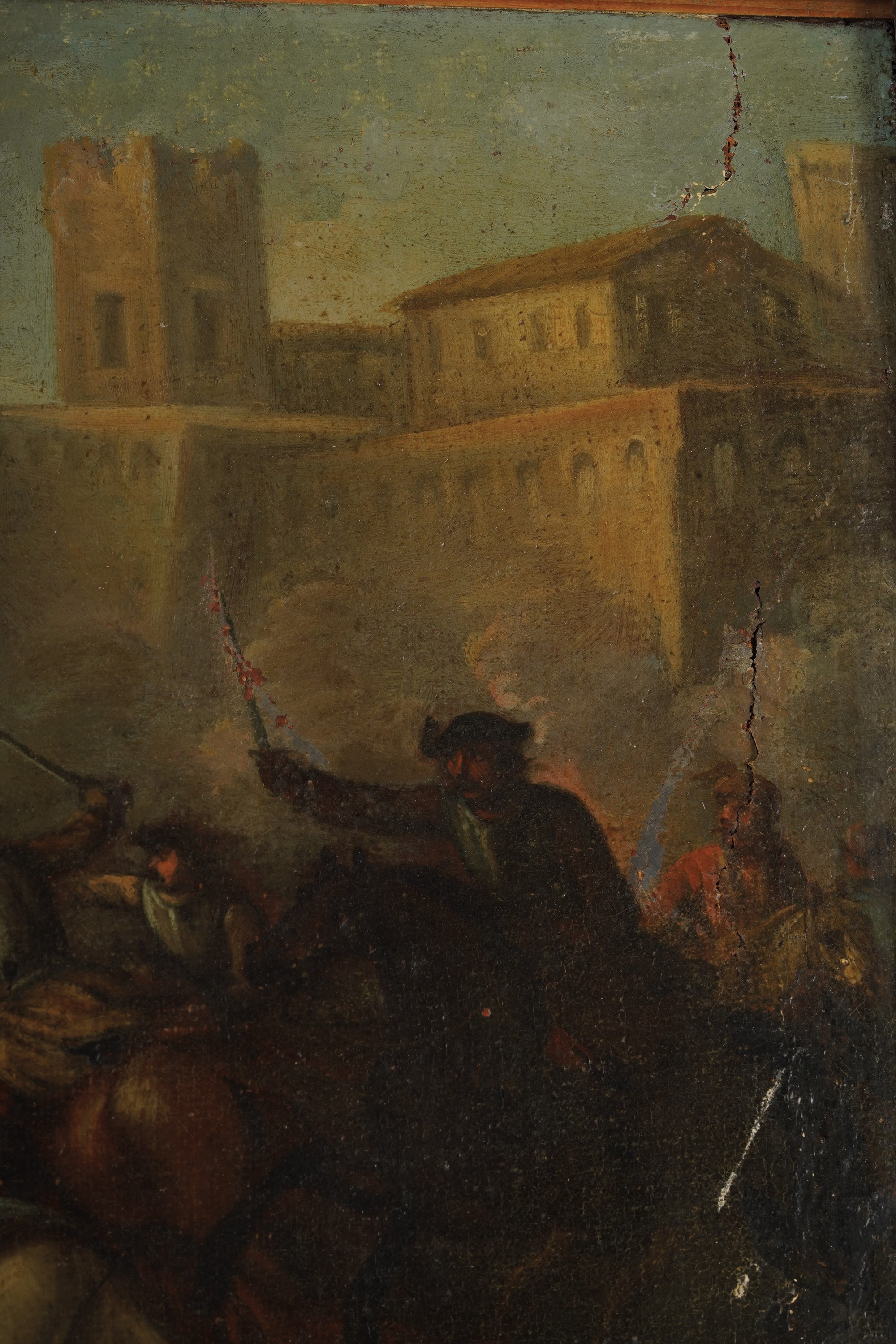 Scuola del XVIII Secolo Scontro di Cavalleria
