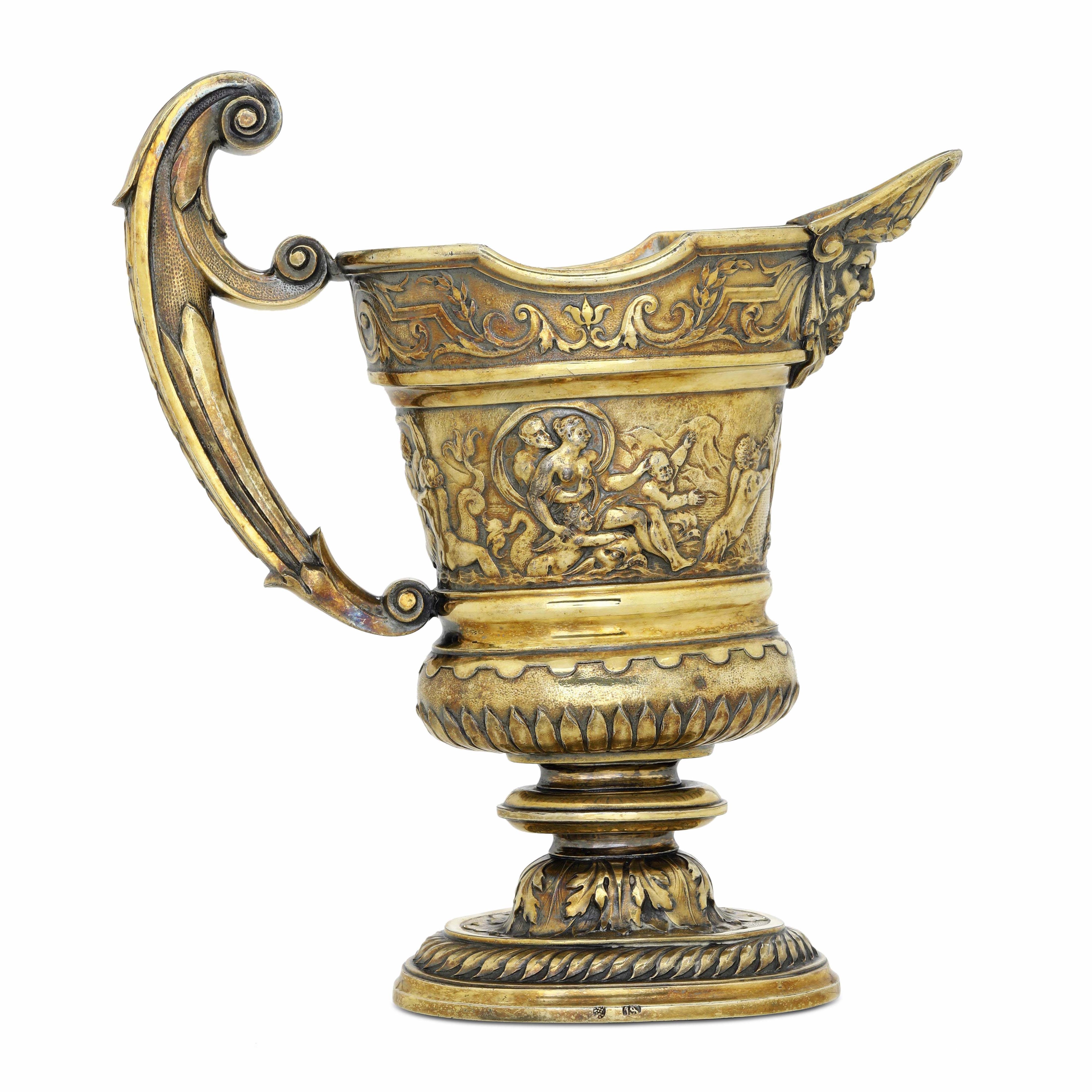 Augsburg, Versatoio barocco in argento fuso, cesellato e dorato (XVII–XVIII secolo)