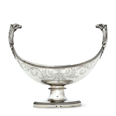 Salsiera, argento fuso e cesellato, Francia XIX secolo