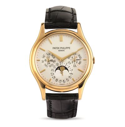 Orologio da Polso Ref 5140j Calendario Perpetuo in Oro Giallo 18k con Indicazione Dell'anno Bises...