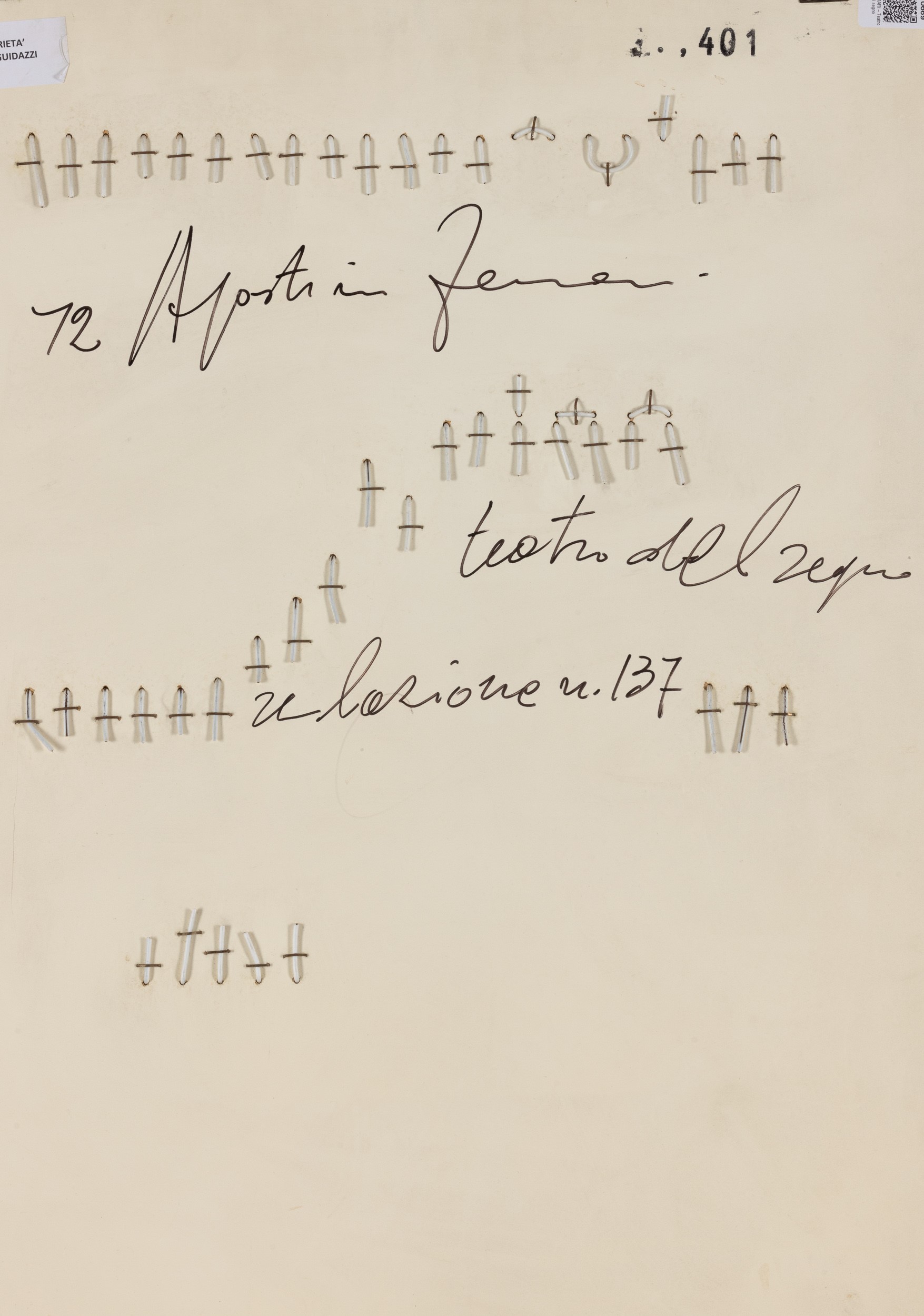 Teatro del segno - relazione n. 137