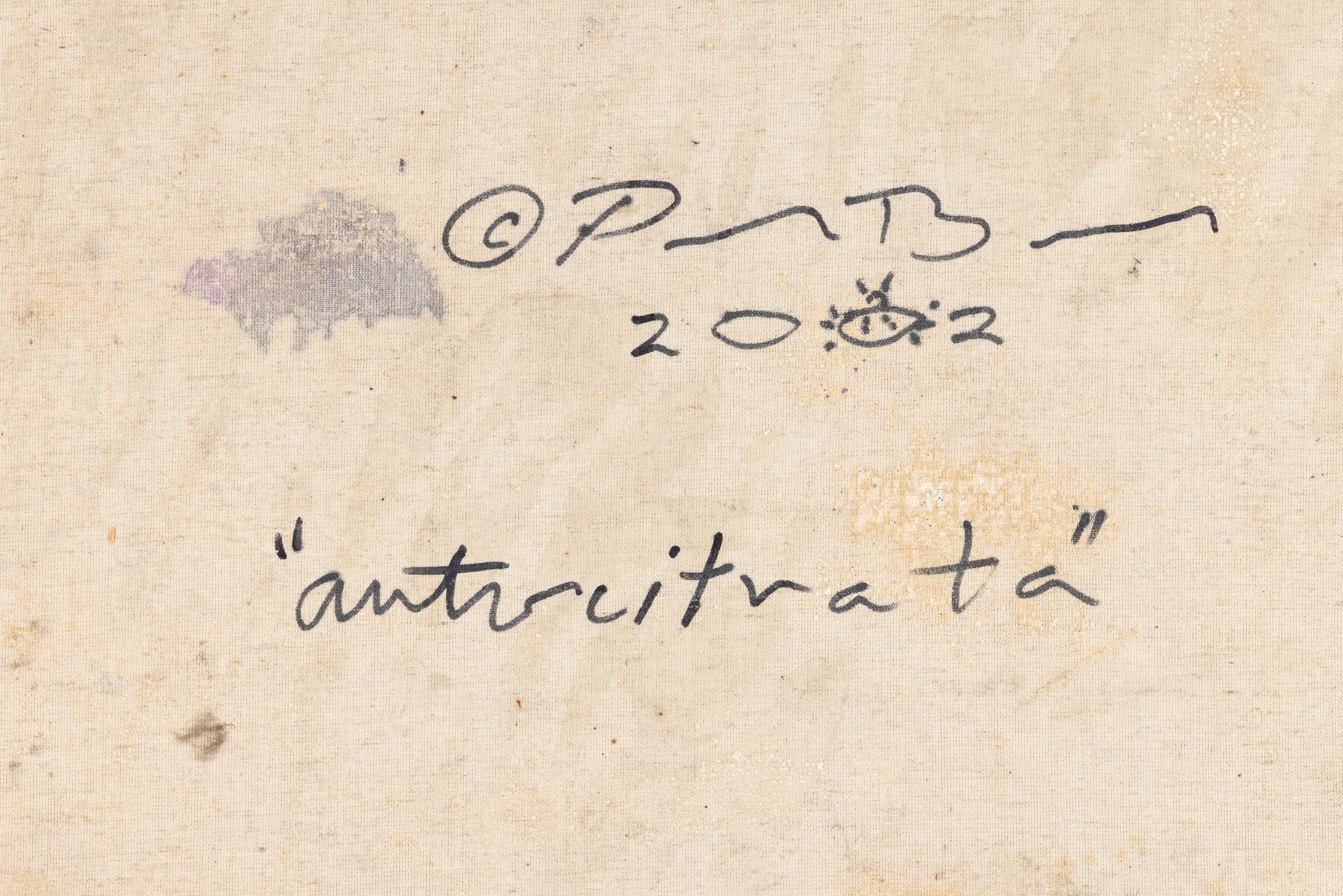 Paul Bell - Autoritratto, olio su tela