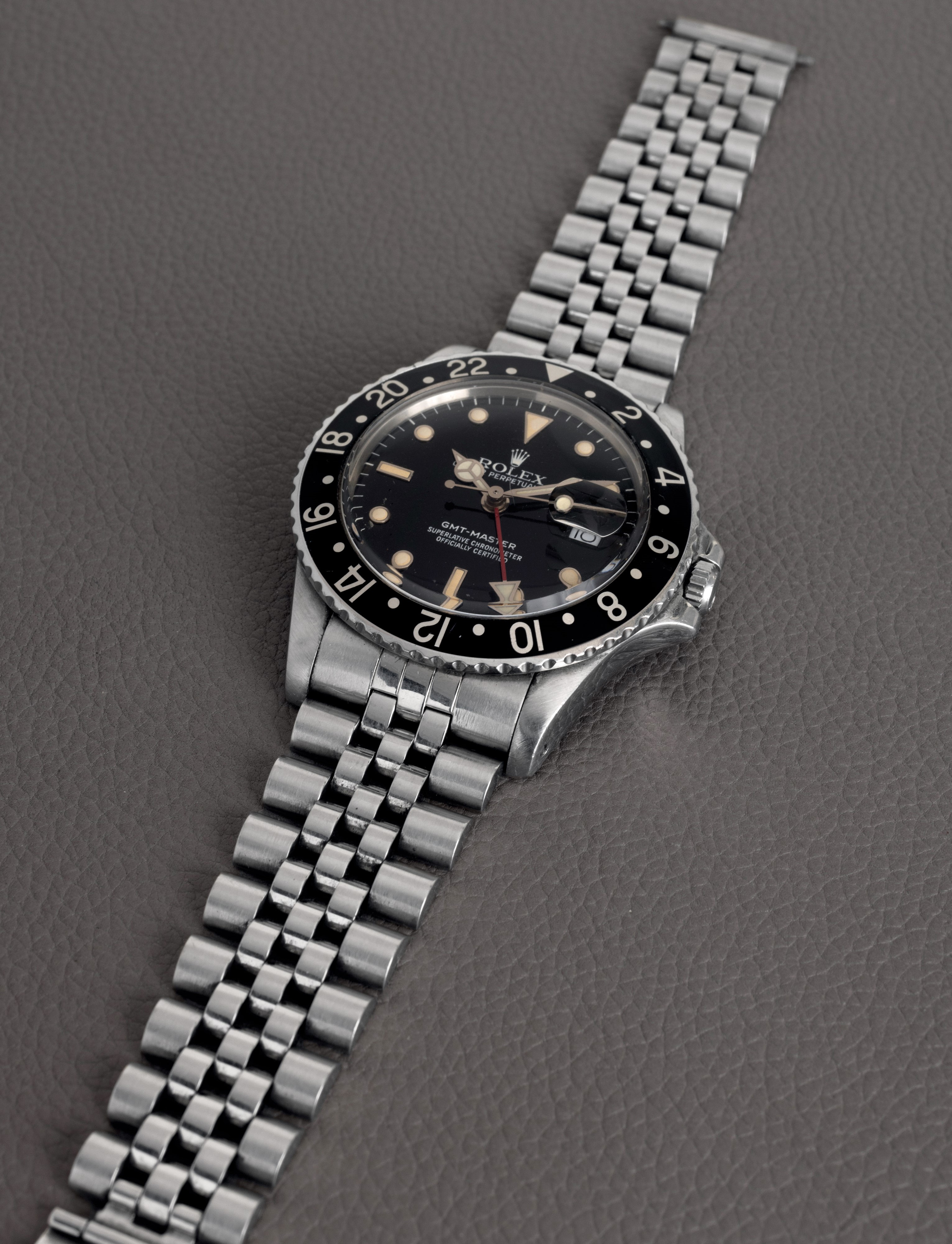 Rolex - Gmt Master Ref 16750, in Acciaio con Ghiera Girevole Bidirezionale Nera, Quadrante Nero I...
