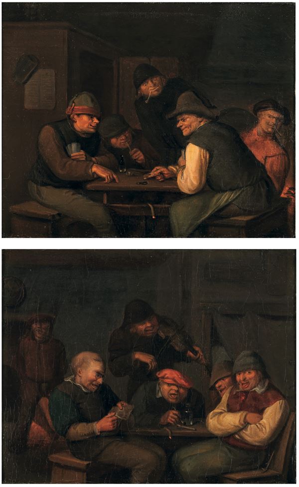 Egbert van Heemskerk - Interni di taverna con giocatori e bevitori