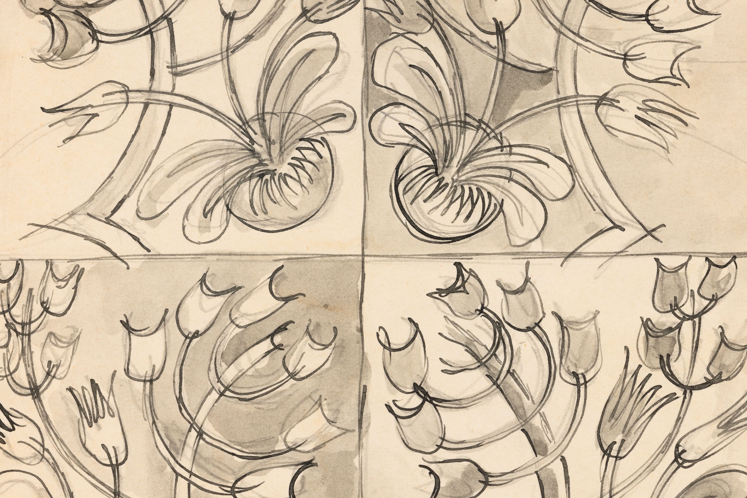 Fortunato Depero - Arabesco Floreale