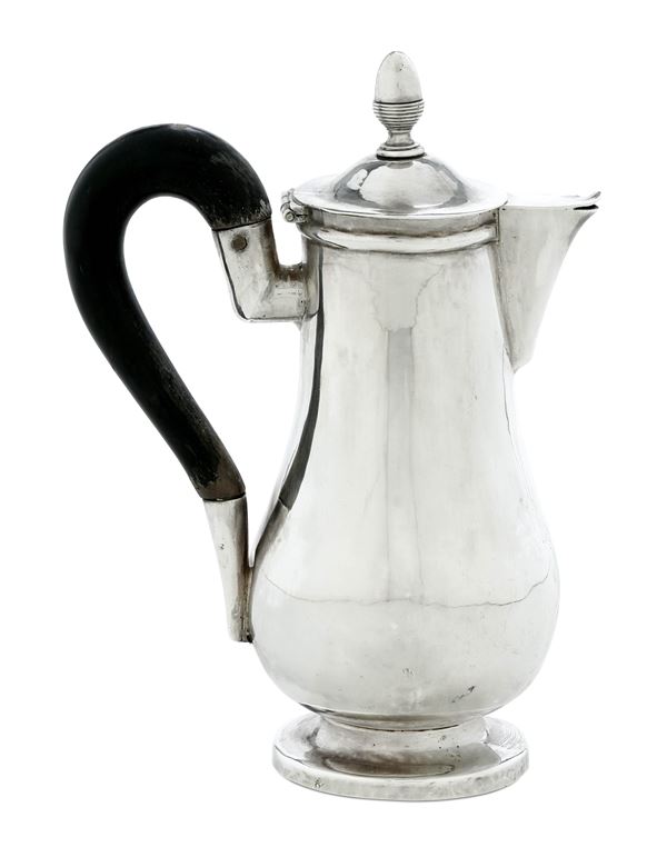 Piccola caffettiera. Roma XIX secolo, maestro argentiere Roberto Tombesi (1811-1822)