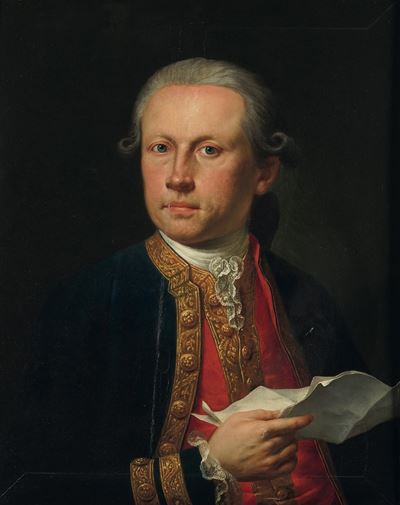 Ritratto di Martin Knoller, olio su tavola