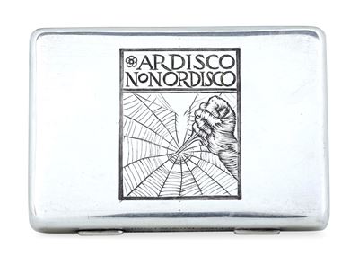 d'Annunzio, Scatola portasigarette in argento per Mario Buccellati e Gabriele d’Annunzio, Milano ...