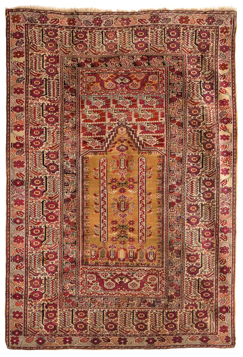Tappeto Ghiordes. Anatolia, XIX secolo  - Auction Italian Mansions - Cambi Casa d'Aste