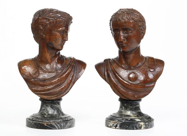 Due busti di poeti. XX secolo