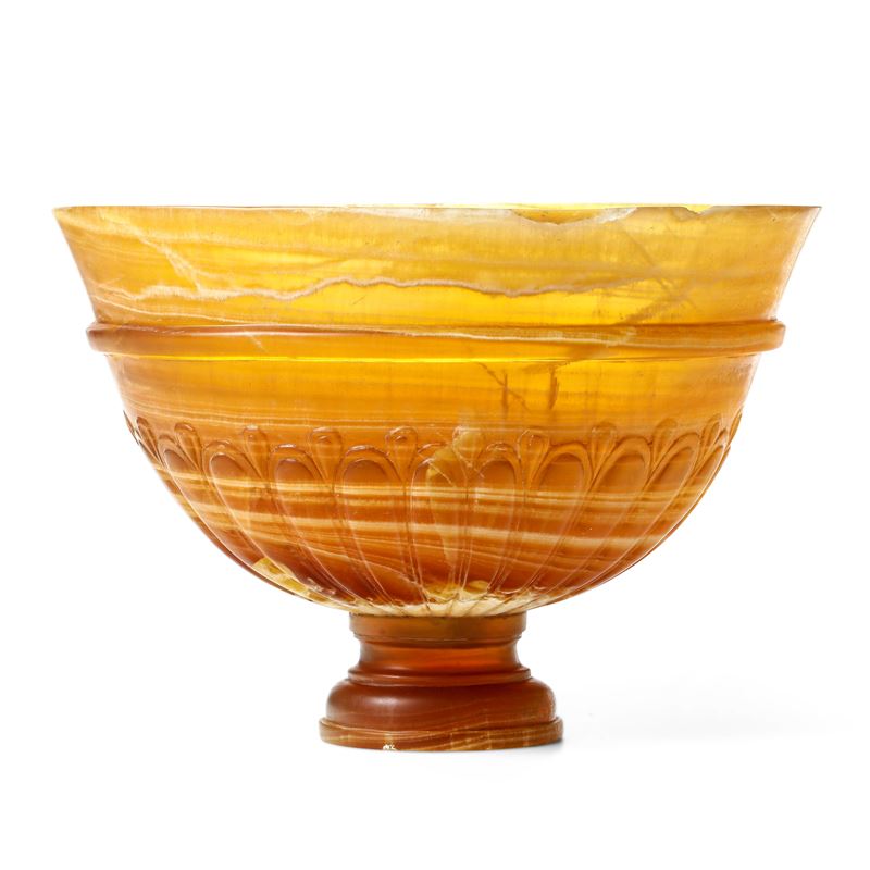 Italia, probabile XIX secolo Coppa in onice trasparente  - Asta Scultura e Oggetti d'Arte - Cambi Casa d'Aste