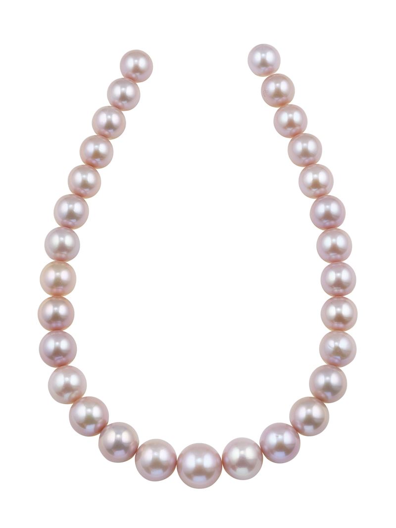 Cultured pearls, pink natural color  - Auction Fine Jewels - Cambi Casa d'Aste