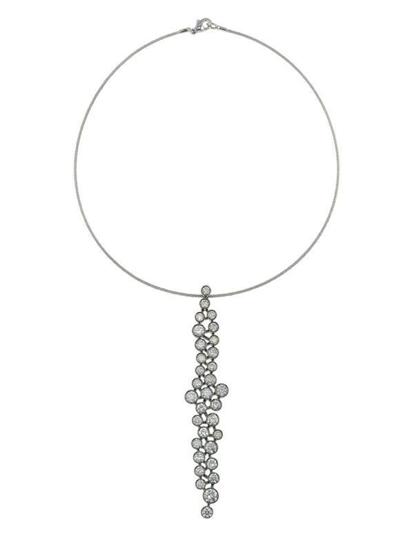 Pendente con diamanti taglio brillante per ct 9.00 circa