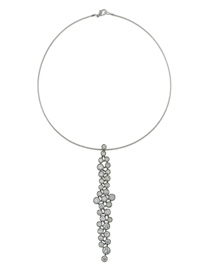 Diamond and gold pendant  - Auction Fine Jewellery - Cambi Casa d'Aste