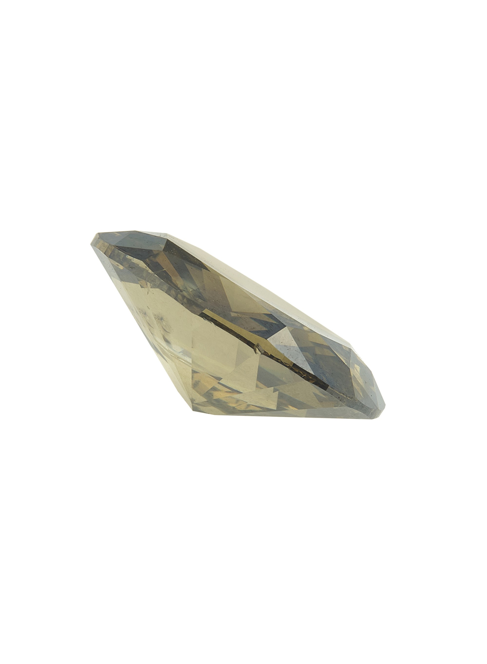 Diamante Fancy Dark Yellow-brown, Taglio Ovale Brillante, di Ct 12.05