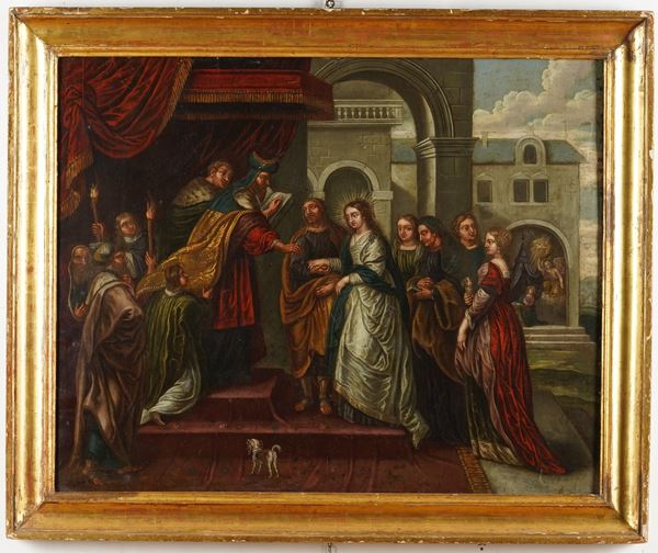 Scuola fiamminga del XVII secolo Sposalizio della Vergine